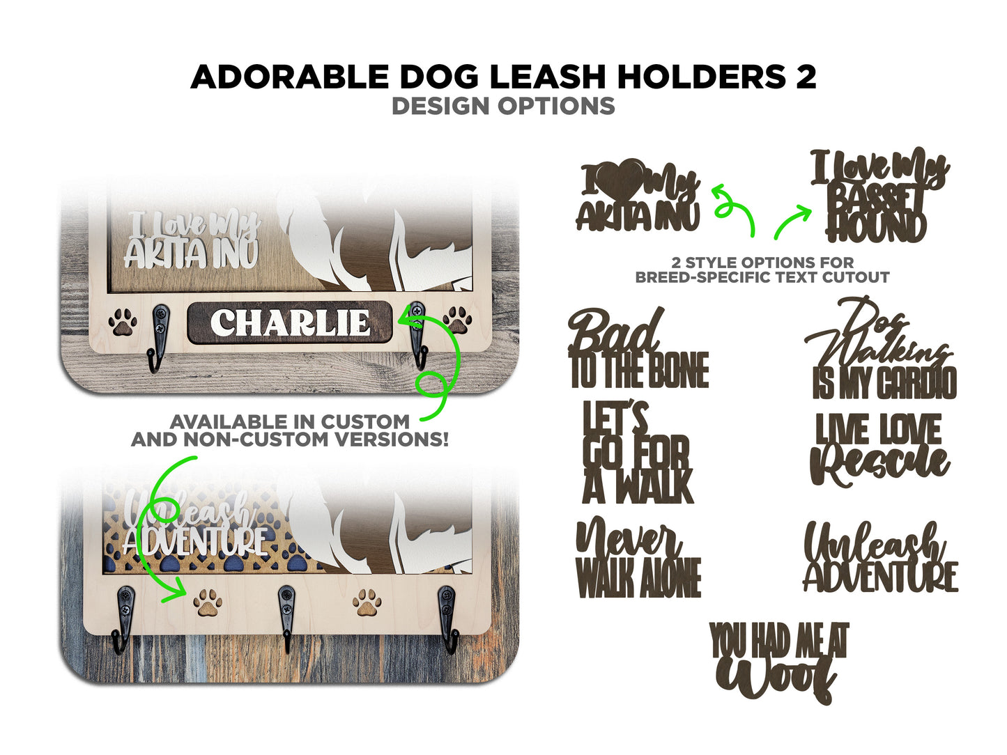 Additional Breeds!  Adorable Dog Leash Holder